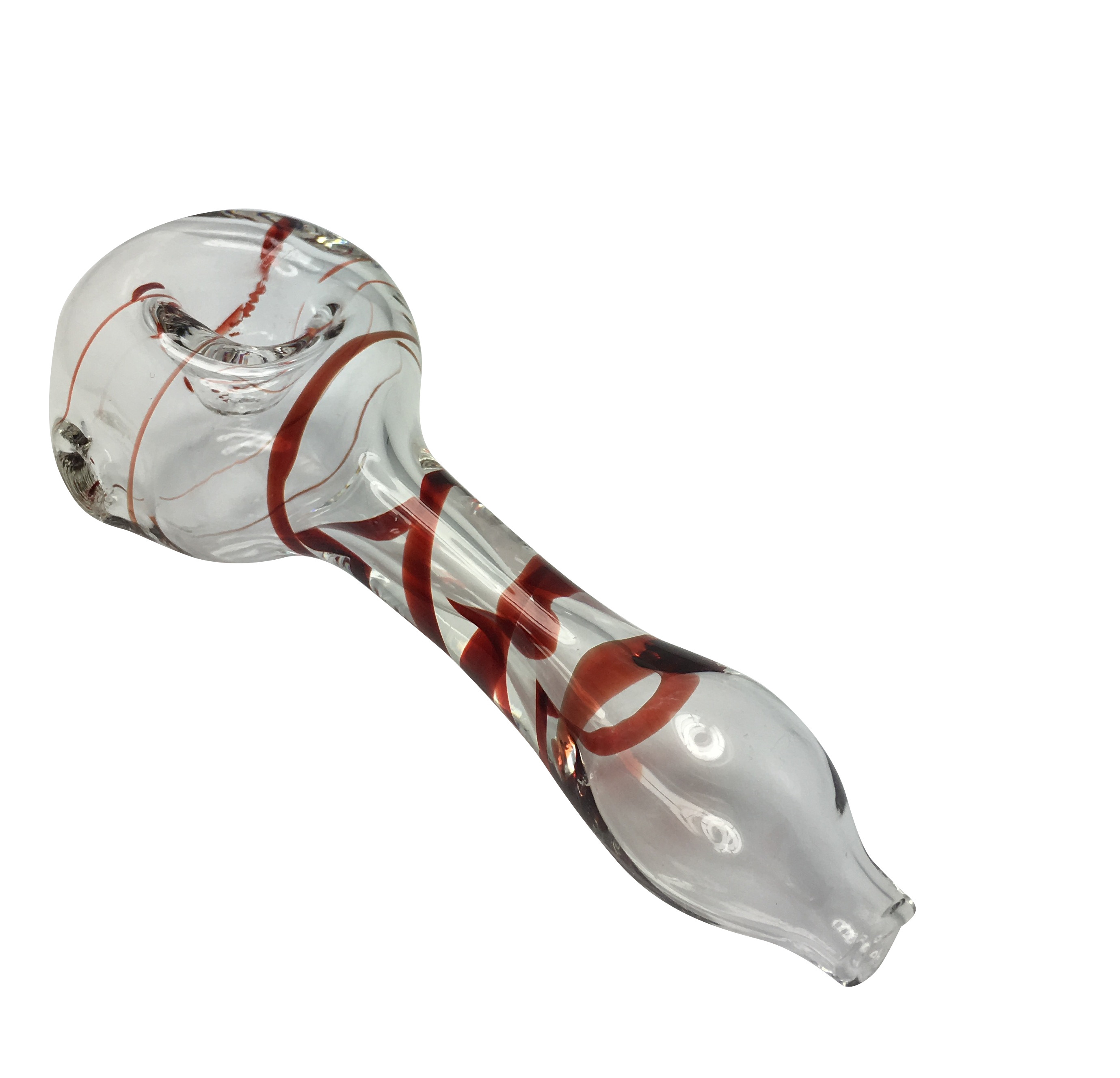 Collectible Hand Blown Glass Tabaco Smoking Pipe / Incense Burner JL